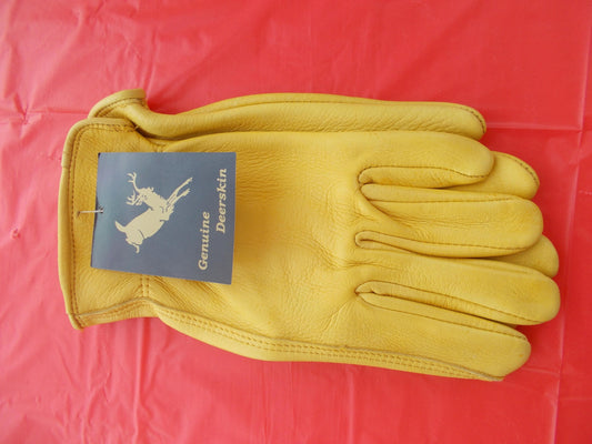 Genuine deer Skin Glove Very Nice Soft Leather Gloves Comes In Med Lg ex lg 2 xlg 3 xlg